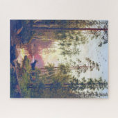 Puzzle Scène forestière avec taureau et vache Moose Carl  (Horizontal)