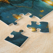 Puzzle Scène forestière enchantée avec les oiseaux et les (Côté)