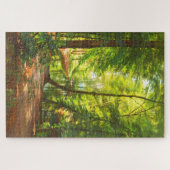 Puzzle Scène forestière Homme pêchant du bateau Dansk 188 (Horizontal)