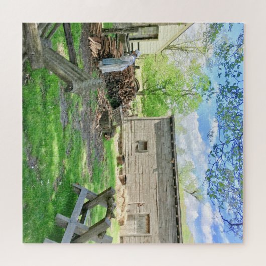 Puzzle Scène historique coloniale (Horizontal)