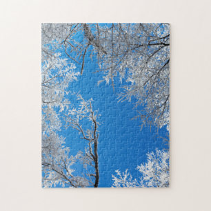 Puzzle Scène hivernale enneigée