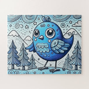 Puzzle Scène hivernale joyeuse