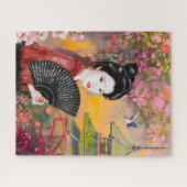 Puzzle Scène Japonaise Avec Une Femme (Horizontal)