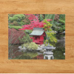 Puzzle Scène japonaise de Garden Pond<br><div class="desc">Un puzzle stimulant qui présente une photo d'un beau décor d'étang de jardin japonais qui comprend un sanctuaire shinto rouge miniature et des feuilles d'automne colorées. Sélectionnez la taille de votre puzzle. Amusant pour toute la famille ! REMARQUE : Image non optimisée pour la taille du puzzle carré. Photo :...</div>