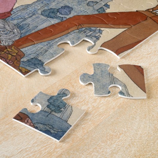 Puzzle Scène médiévale par Georges Barbier (Côté)