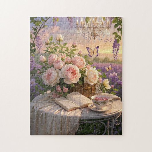 Puzzle Scène rêvée et douce d'une somptueuse, Florale (Vertical)
