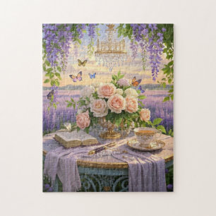 Puzzle Scène rêvée et douce d'une somptueuse, Florale