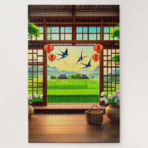 Puzzle Scène rurale chinoise