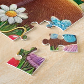 Puzzle Scène Whimsical de bois avec de mignons animaux (Côté)