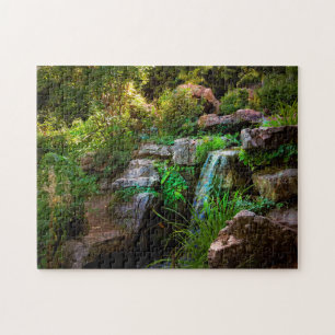 Puzzle Scenic Waterfall picture in Japanese Rock Gardens