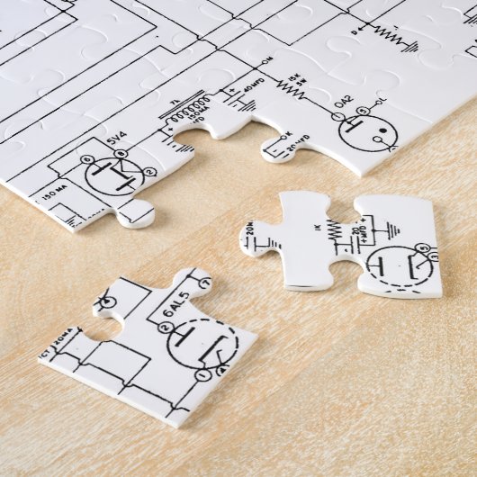 Puzzle Schéma de clé radio du code Morse (Côté)