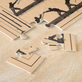 Puzzle Schéma de l'escrime vintage (1907) (Côté)