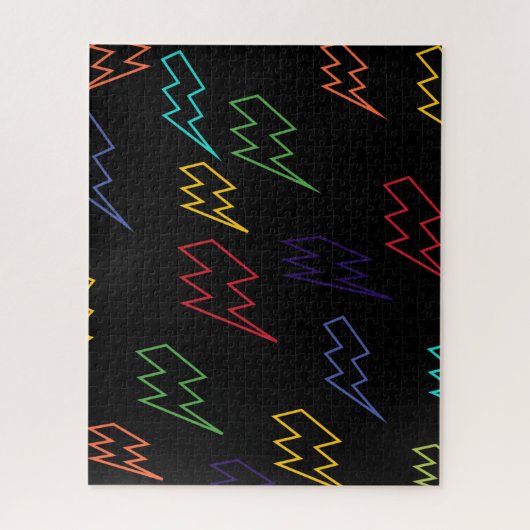 Puzzle Schéma          de zigzag multicolorePuzzle (Vertical)