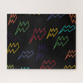 Puzzle Schéma          de zigzag multicolorePuzzle (Horizontal)