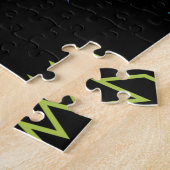 Puzzle Schéma          de zigzag multicolorePuzzle (Côté)