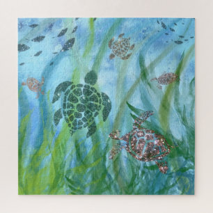 Puzzle - Schitterende waterschilders Legpuzzel