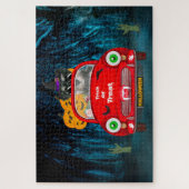 Puzzle schnauzer Chien voiture voiture effrayant Hallowee (Vertical)