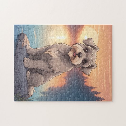 Puzzle Schnauzer dog (Horizontal)