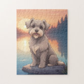 Puzzle Schnauzer dog (Vertical)