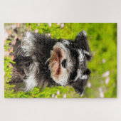 Puzzle Schnauzer Dog Jigsaws. (Horizontal)