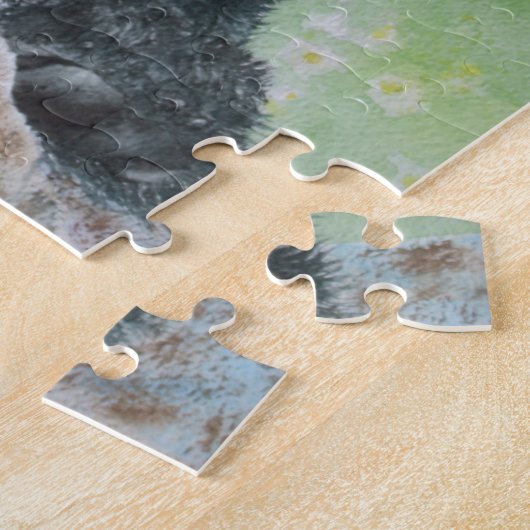 Puzzle Schnauzer géant noir (Côté)