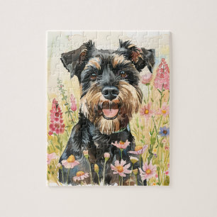 Puzzle Schnauzer – Jigsaw Aquarelle pour Amateur d