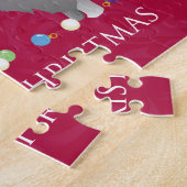 Puzzle Schnauzer Joyeux Noël Design (Côté)