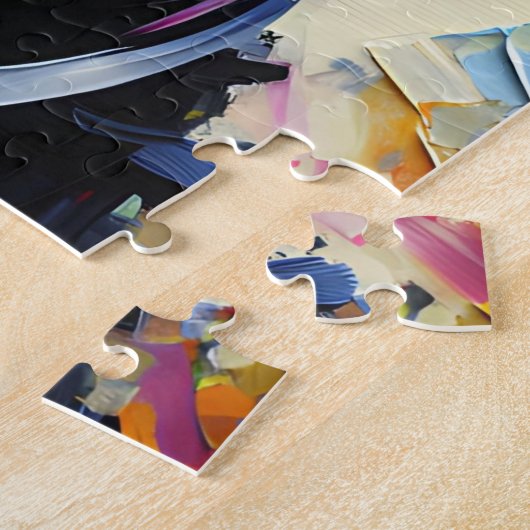 Puzzle Schnauzer miniature - Noir | Impression acrylique (Côté)