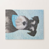 Puzzle Schnauzer (Miniature) Peinture - Chien original mi (Horizontal)