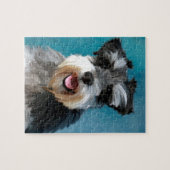 Puzzle Schnauzer Miniature peinture couleur de l'eau (Horizontal)