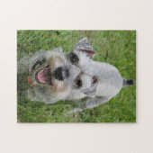 Puzzle Schnauzer miniature souriant (Horizontal)