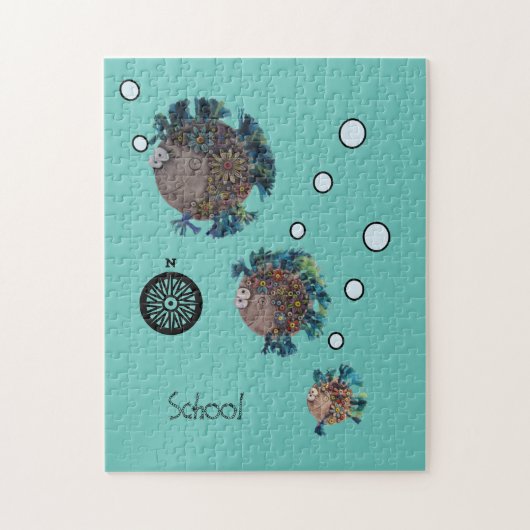 Puzzle - School of Fish Legpuzzel (Verticaal)
