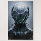 Puzzle Sci fi Assassin Cyberpunk Hunter Droid (Vertical)