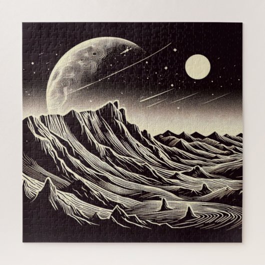 Puzzle Sciage de paysage martien SF (3) (Vertical)