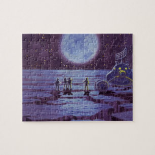 Puzzle Science-fiction vintage Aliens de Earth Rover sur