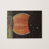 Puzzle Science-fiction vintage, astronautes sur Ganymede (Horizontal)