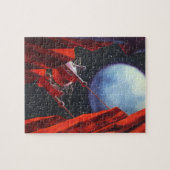 Puzzle Science-fiction vintage, Canyon Space Moon Rover (Horizontal)