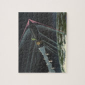 Puzzle Science-fiction vintage d'un astronaute chevauchan (Vertical)