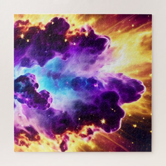 Puzzle Science-fiction Violet Blast in Fire Universe (Horizontal)