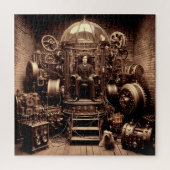 Puzzle Scientifique victorien ~ Machine à temps Steampunk (Vertical)