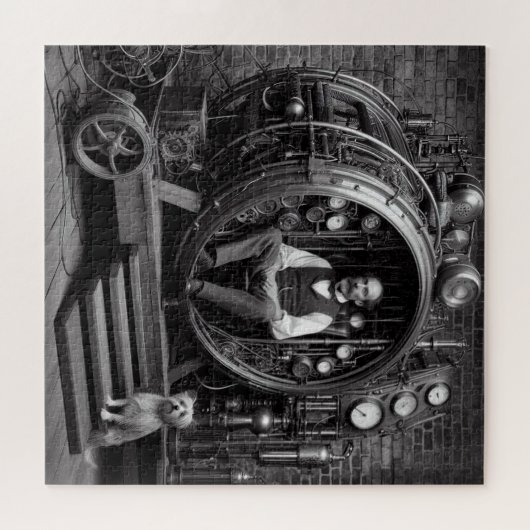 Puzzle Scientifique victorien Steampunk Time Machine V5.1 (Horizontal)