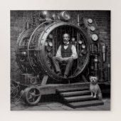 Puzzle Scientifique victorien Steampunk Time Machine V5.1 (Vertical)