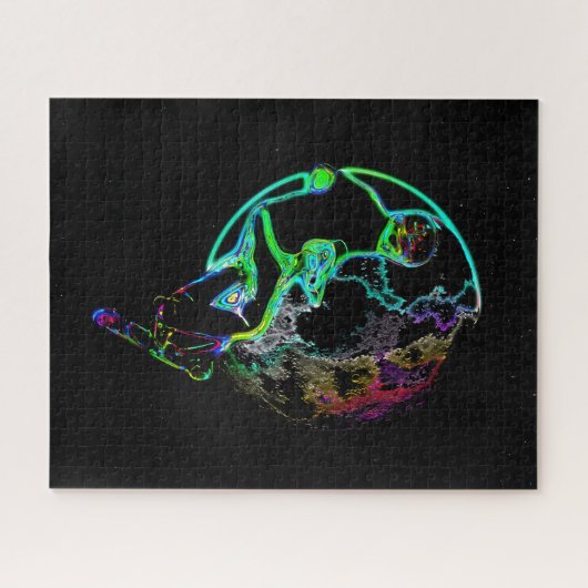 Puzzle Scooting spatial - Scooter volant Garçon (Horizontal)