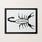 Puzzle Scorpio noir Scorpion étoile (Horizontal)