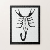 Puzzle Scorpio noir Scorpion étoile (Vertical)