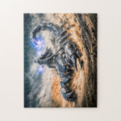 Puzzle Scorpio Zodiac with Warrior and Giant Mechanical S (Vertical)