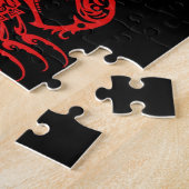 Puzzle Scorpion tribal rouge (Côté)