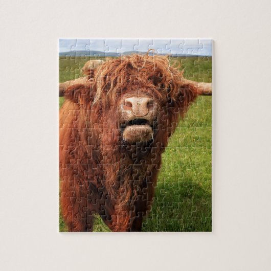 Puzzle Scottish Highland Cattle (Vertical)