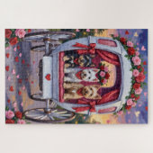 Puzzle Scottish Terrier Dog Valentine's Day (Horizontal)