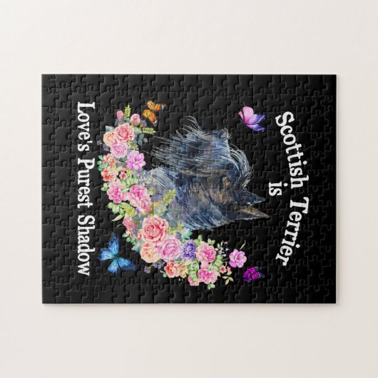 Puzzle Scottish Terrier est l'ombre la plus pure de l'amo (Horizontal)